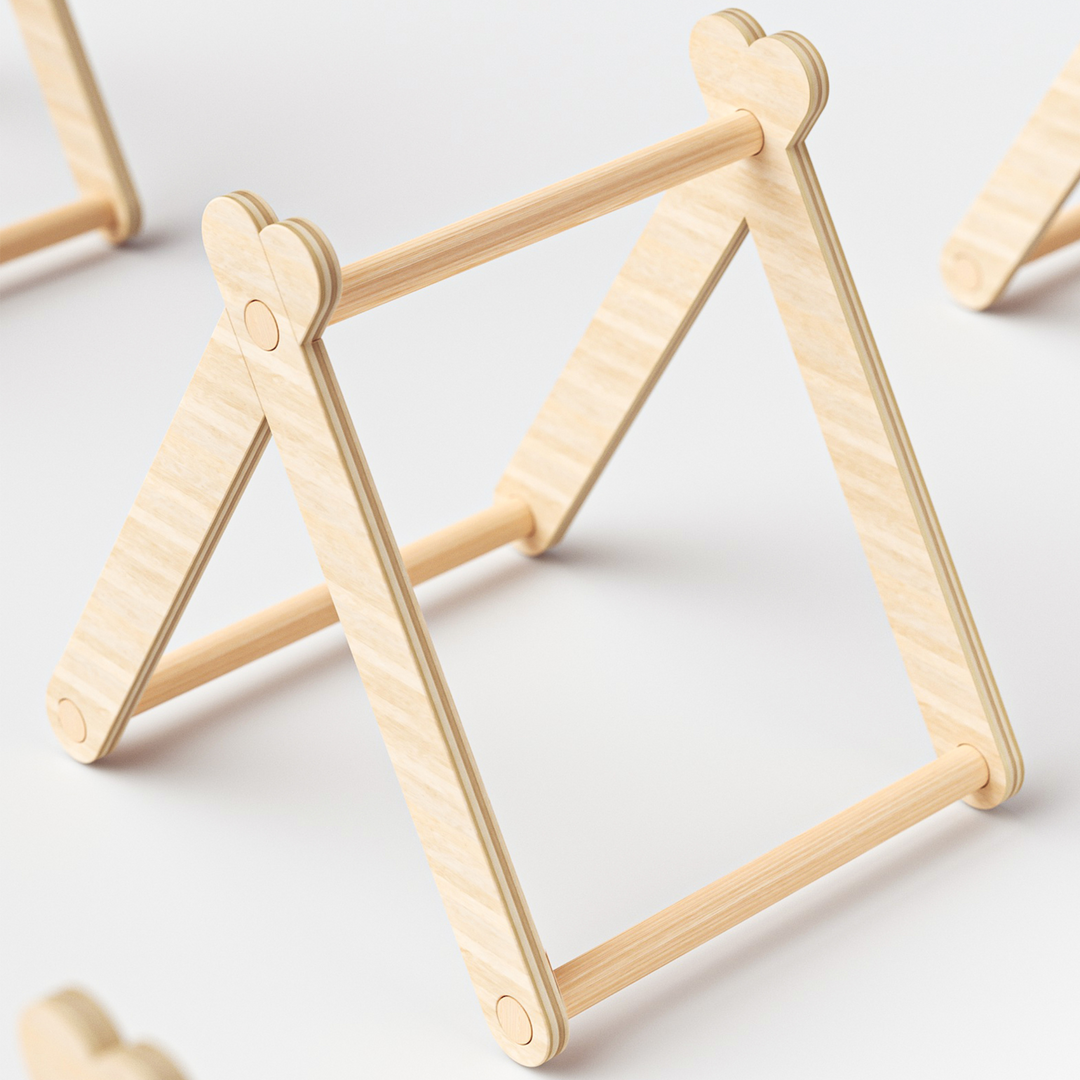 Hamster Playing Inside the Mini&Moe Camping Tent Hide