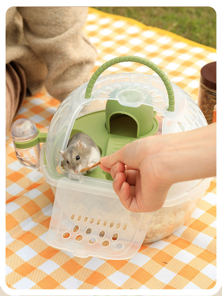 Lightweight and secure Mini&Moe Crystal Tote Cage, ideal for outdoor use