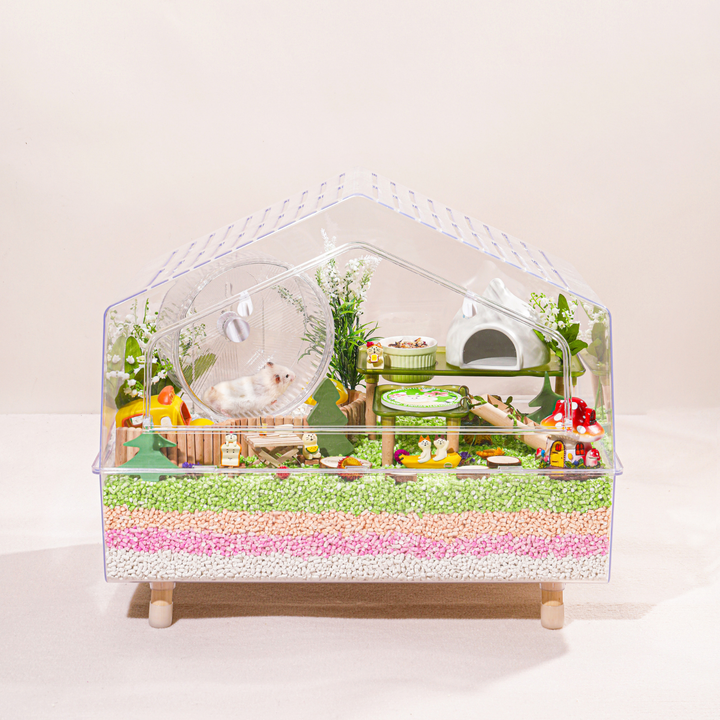 Mini and Moe Cottage Viewing Cage - Spacious, Transparent Habitat ...