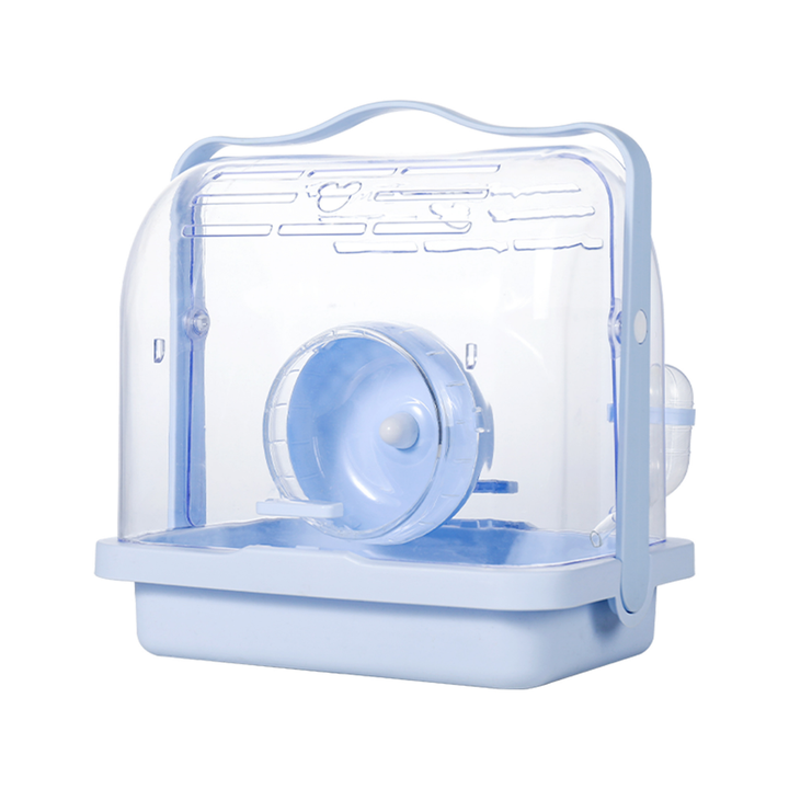 Mini&Moe Crystal Travel Cage for hamsters, a compact and portable carrier