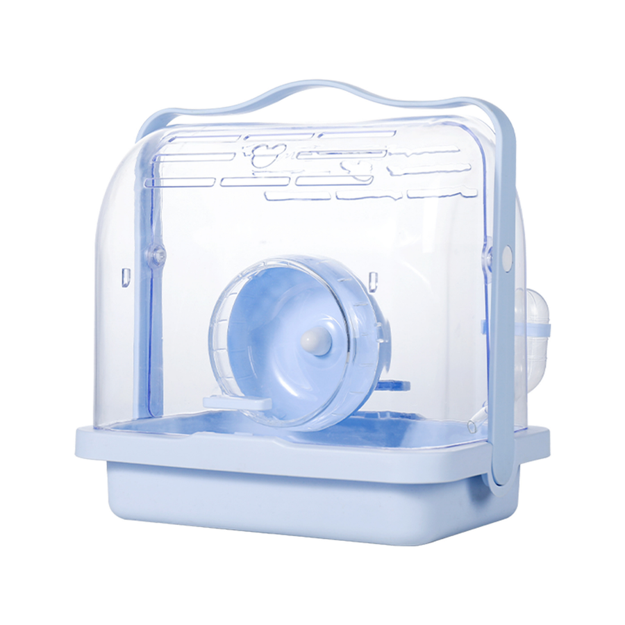 Mini&Moe Crystal Travel Cage for hamsters, a compact and portable carrier