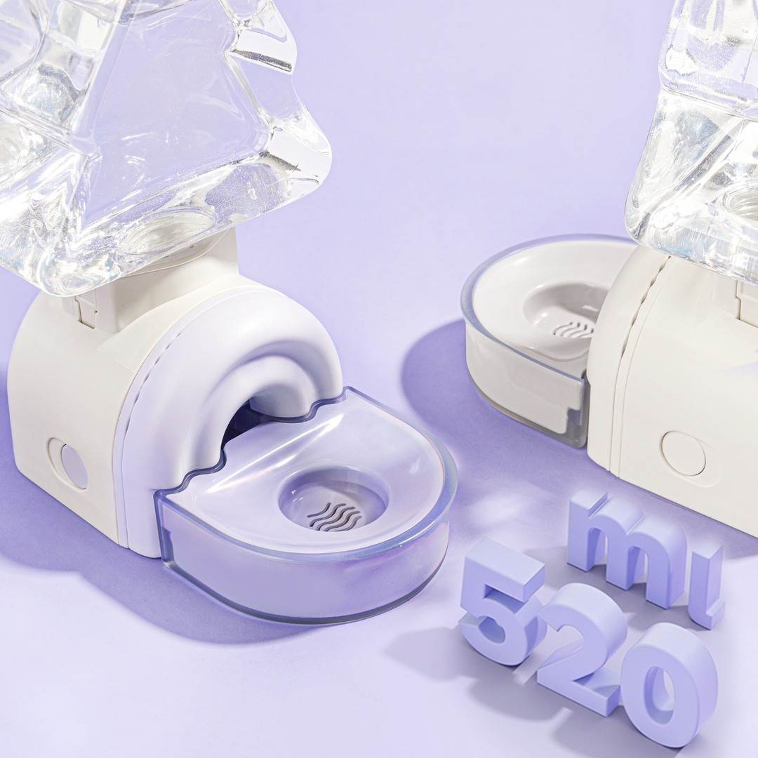 Stylish and functional Woodland Gravity Water Bottle, combining aesthetics and practicality for your pet's hydration needs